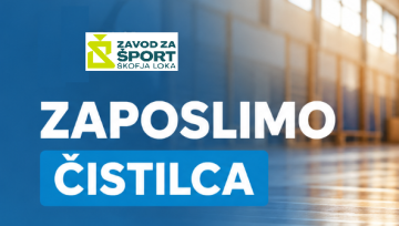Zaposlimo čistilca oziroma čistilko v Športni dvorani Poden